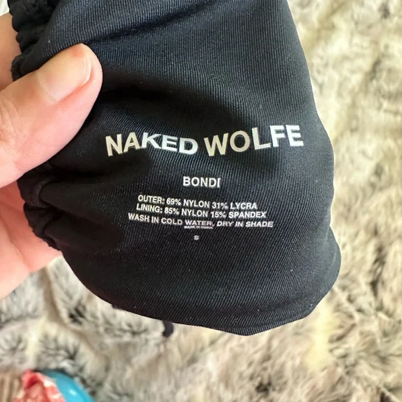Naked Wolfe bondi black Bikini top sz small - Picture 3 of 3